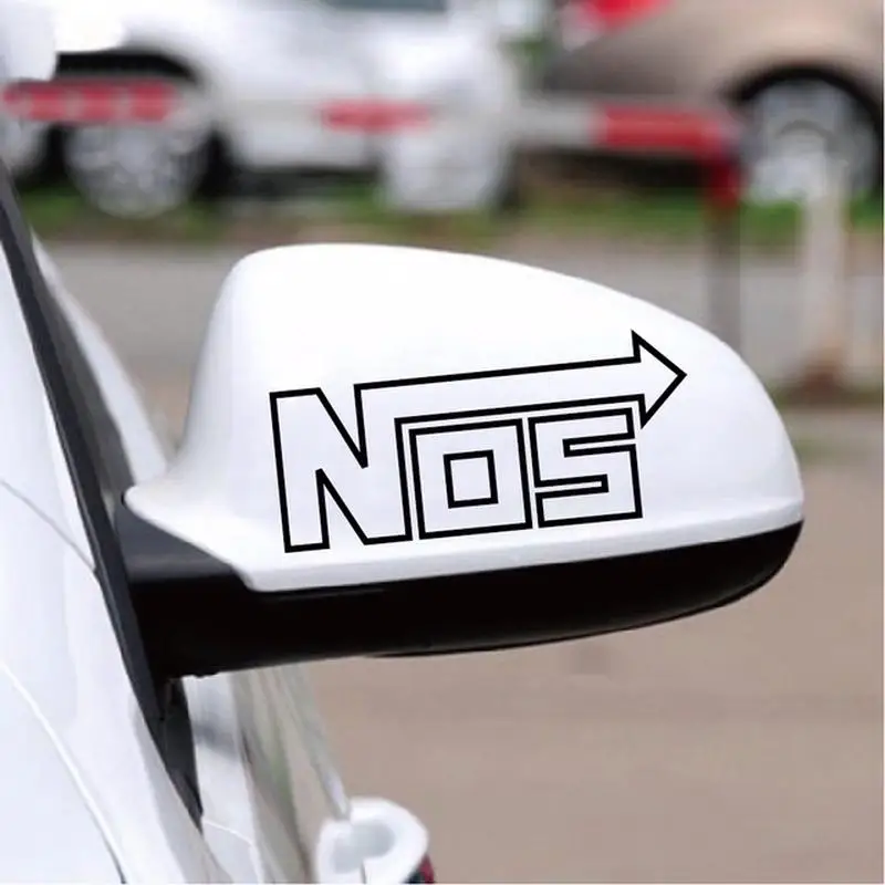

2pcs Nos Car Sticker Racing Emblem Badge Euro Nitrous Oxide Systems Vinyl Car Decal