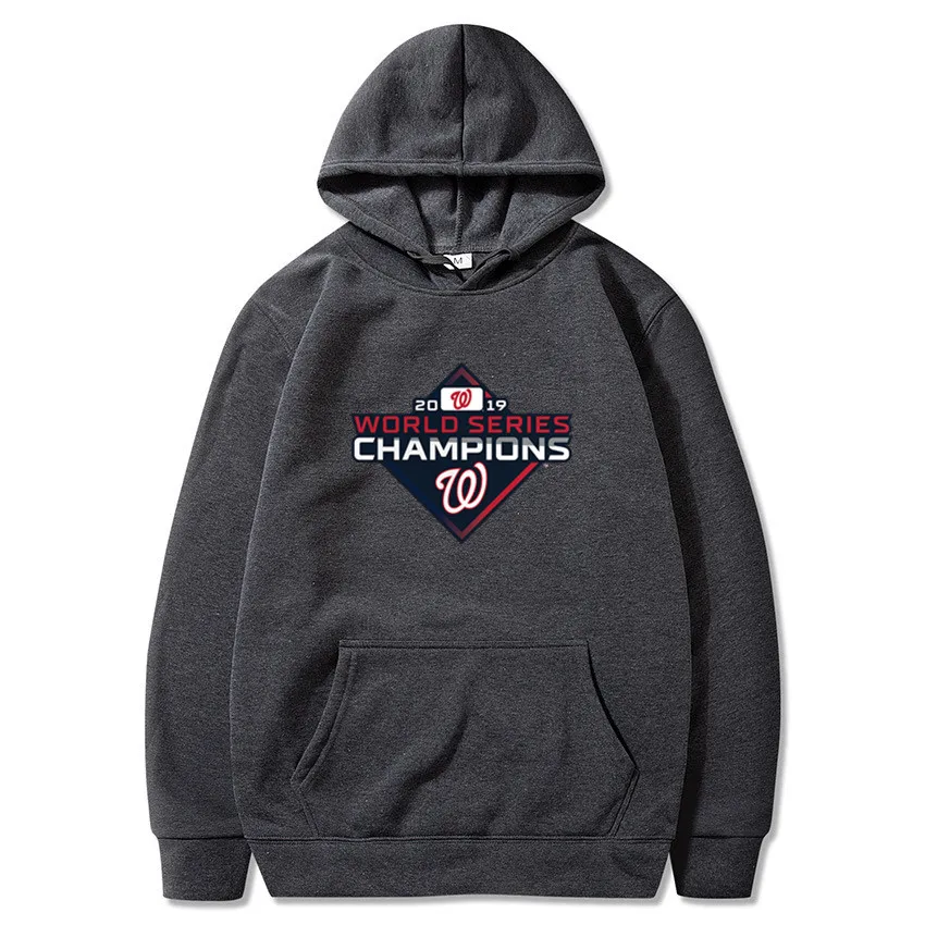Hoodies Men women Nationals world series champions Hoody Male Long Washington Men's Sweatshirt Mens hip hop - Цвет: 10