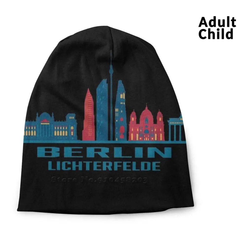 

Berlin Lichterfelde Skyline Spring And Autumn Unisex Beanie Knitted Hat Berlin Lichterfelde Berlin Lichterfelde Skyline Germany