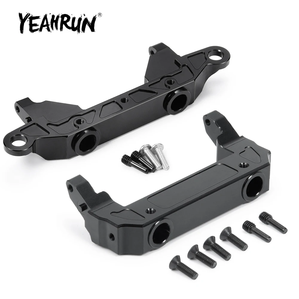 

YEAHRUN Alloy Servo Relocation Front & Rear Bumper Mount for Axial SCX10 III AXI03007 1/10 RC Crawler Car Upgrade Parts