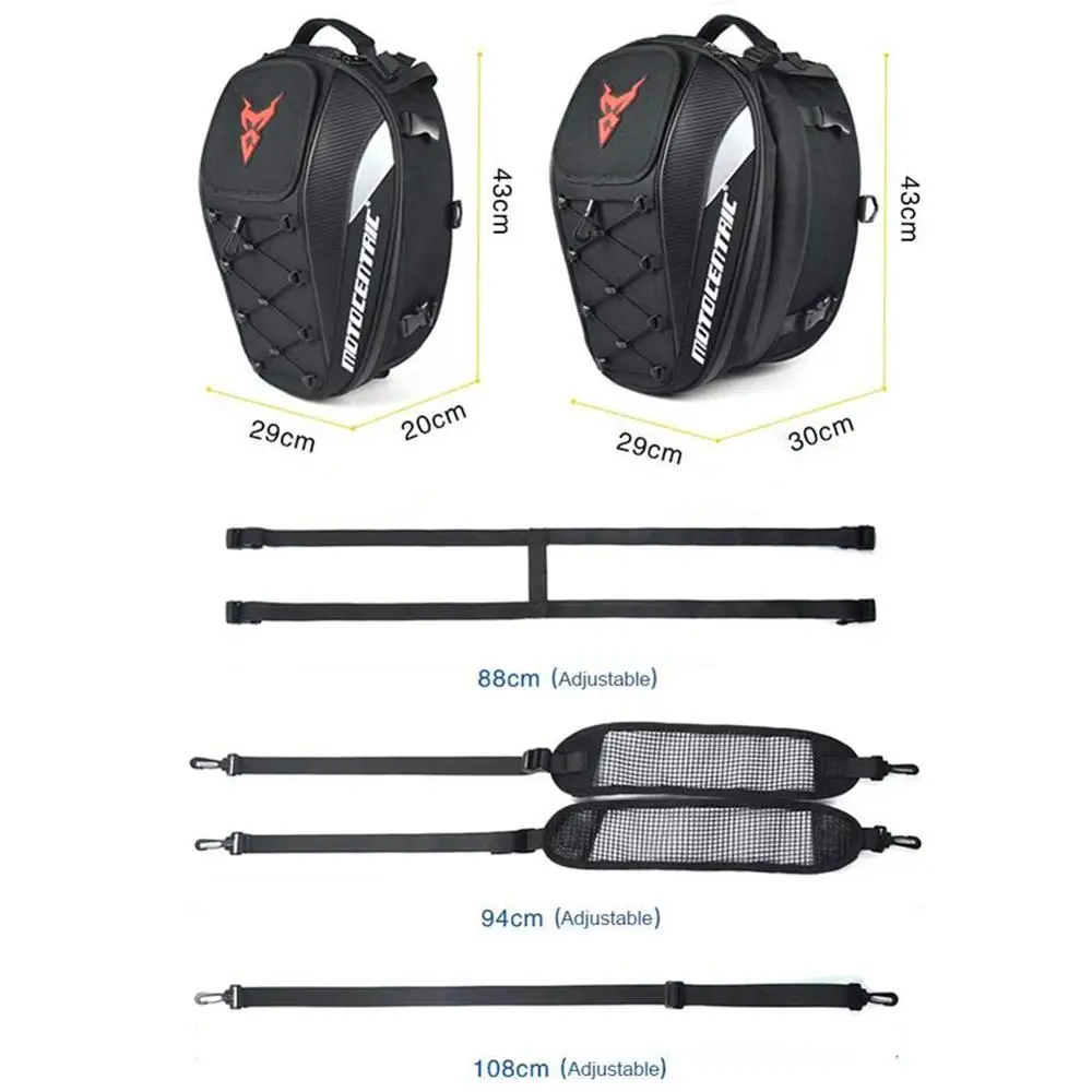 Мотоциклетная Водонепроницаемая задняя Сумка для мотоцикла