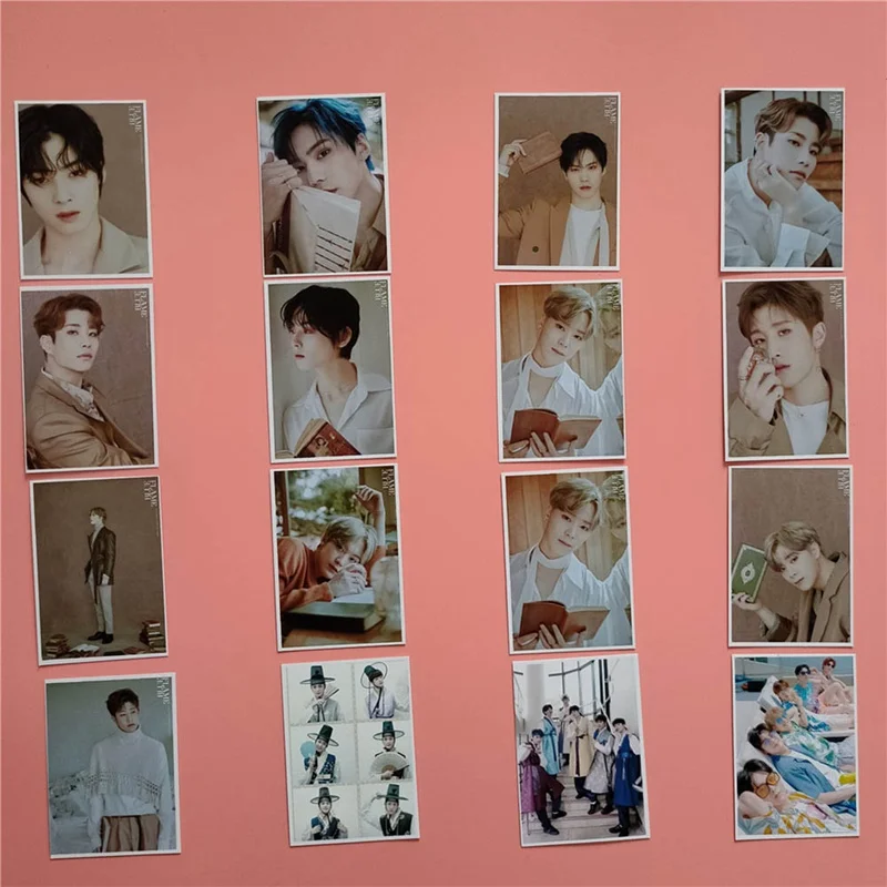 16 шт./компл. Kpop Астро участников Фотокарточка новый альбом BLUE FLAME карточка для