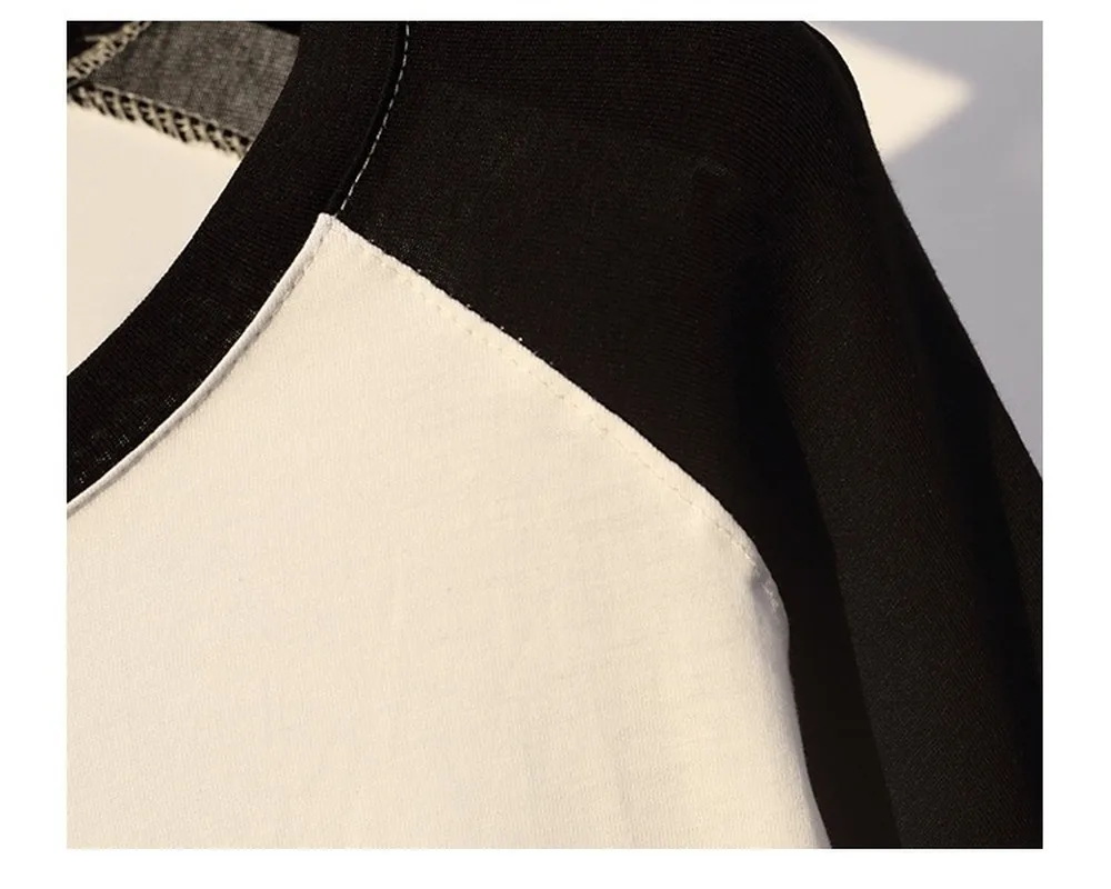 

2 Pcs/Set Women Cotton Thin Slim Temperament O-Neck Pullover T-shirt Black Waist Drawstring Skirt Plus Size (S-4XL)