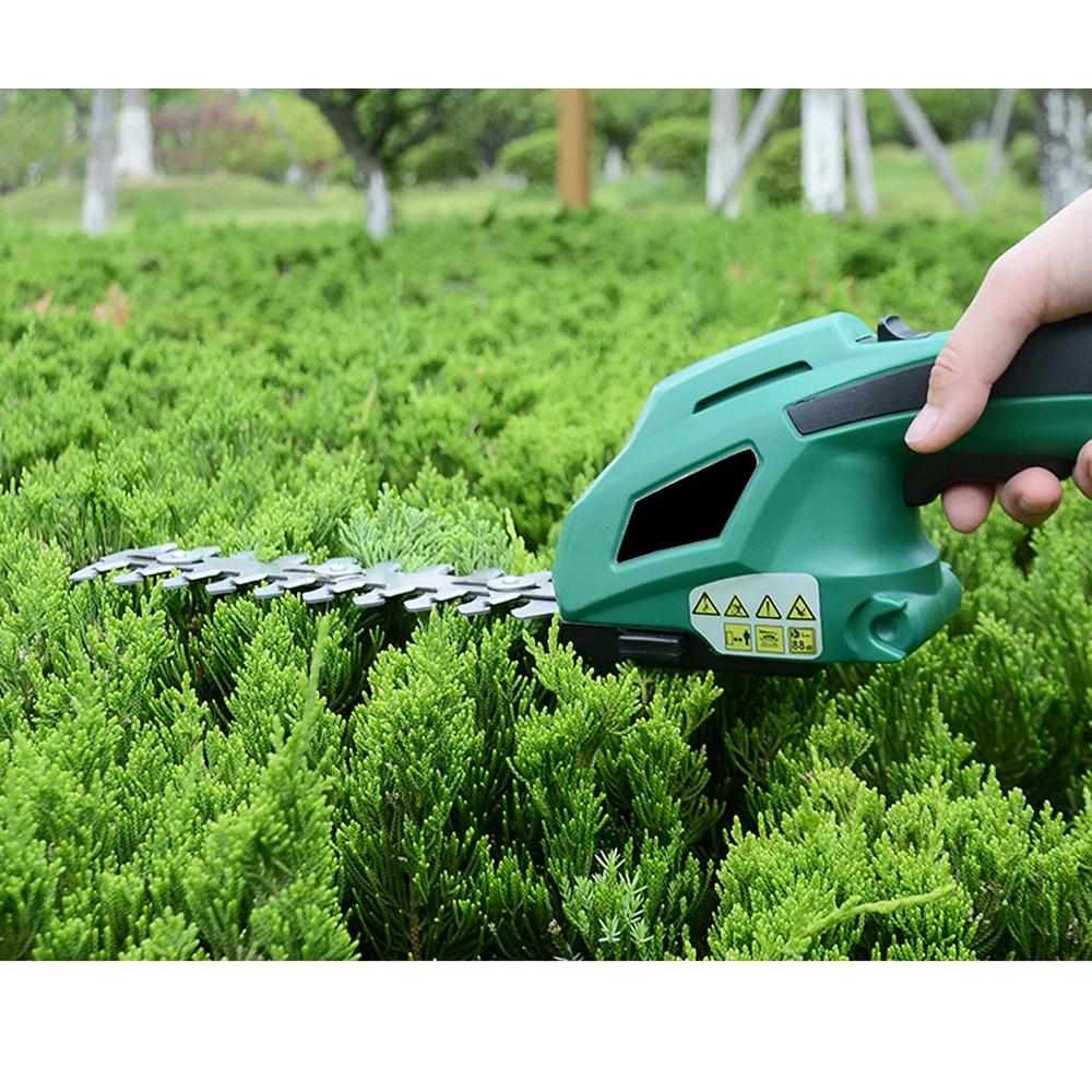 ALLSOME 1Cordless Electric Grass Hedge Trimmer Battery Rechargeable Shear Hedger  Motor Garden Portable Power Tools images - 6