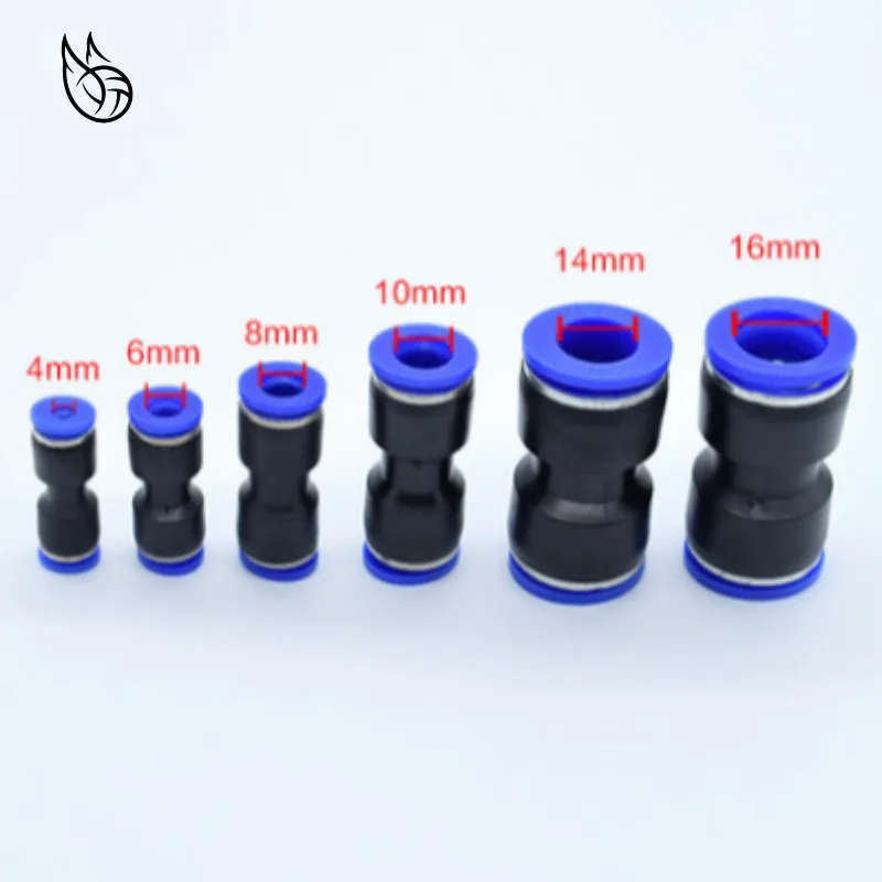 Прямой пневматический быстроразъемный Фиттинг полиуретан 1 шт. 4 6 8 10 12 14