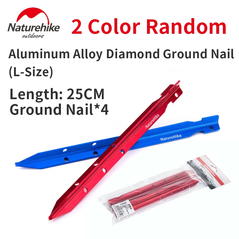 

Naturehike Outdoor Camping Tent Accessories Ultralight 18cm Camp Tent Nails Lengthening and Thickening Ground Nails NH15A005-I