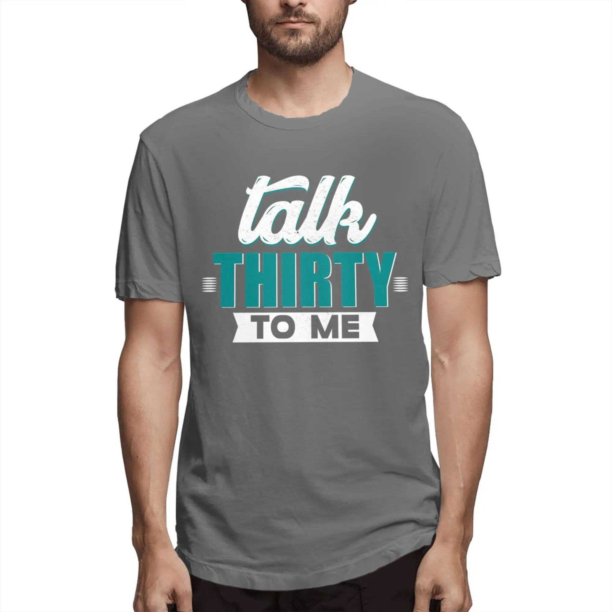 Говорить тридцать ко мне на день рождения модная футболка дизайн 30 дню