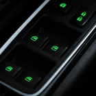Светящаяся наклейка на кнопки двери автомобиля, окна, для Mitsubishi axs, lancer 9, 10, I200, Chery Tiggo 5, 3, t11, Mini Cooper R56