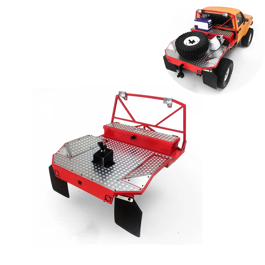 Rc автомобильное металлическое заднее ведро для 1/10 игрушки с дистанционным