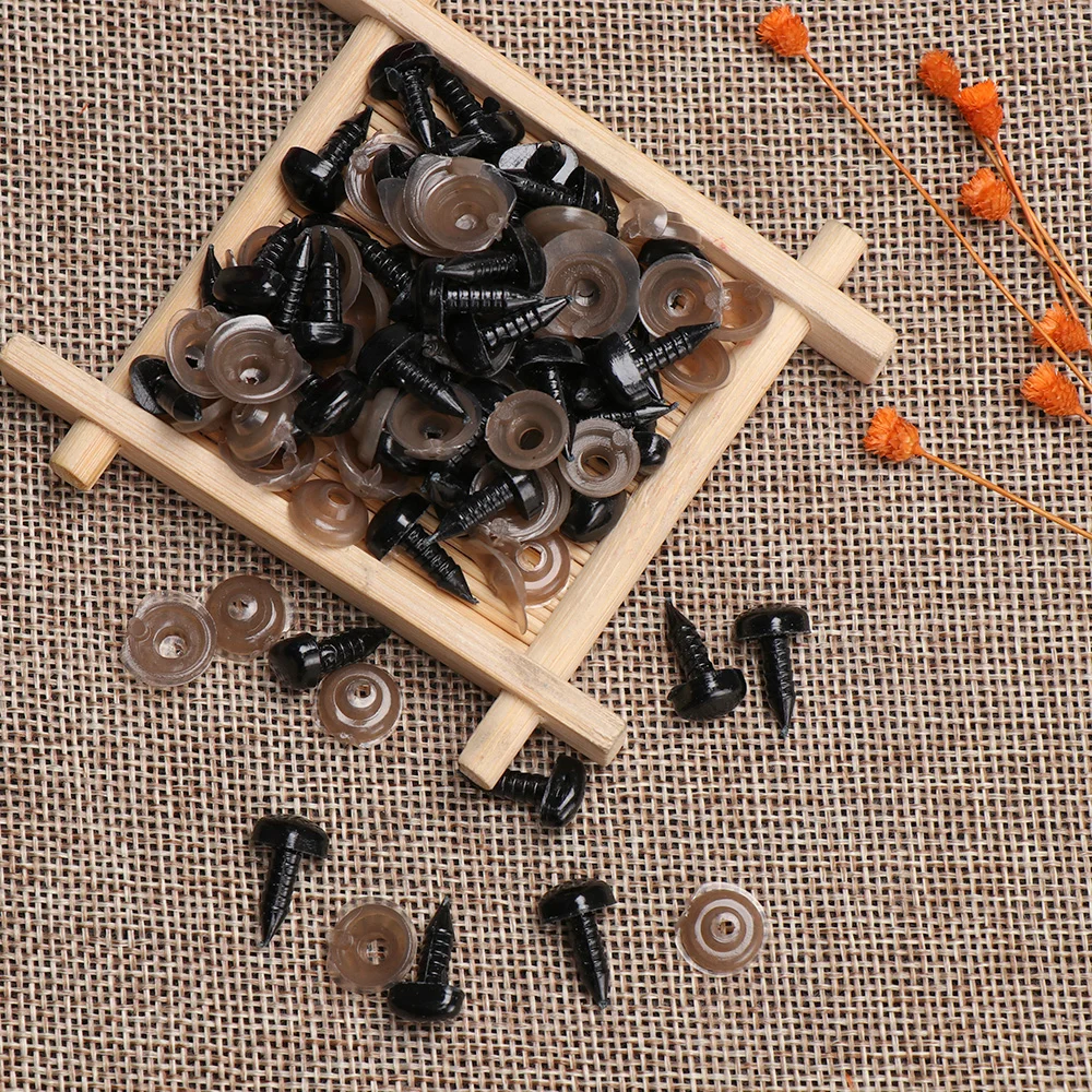 100 шт./упак. Пластиковые Треугольные носы для кукол игрушки медвежьих кнопок