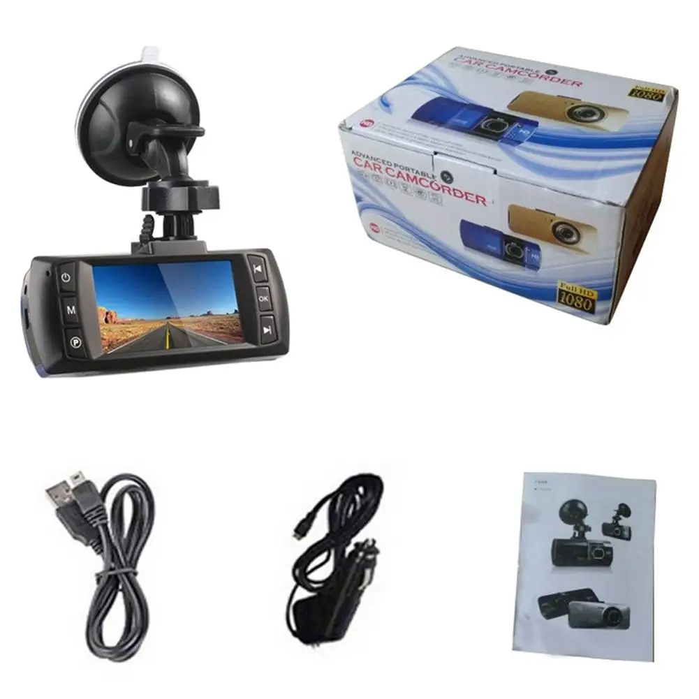Автомобильный видеорегистратор камера DVR Full HD 2 7 дюйма 1080P/720P/480P с углом обзора 170
