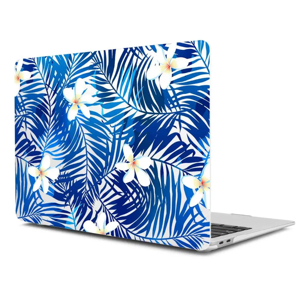 X059 Летний стиль листьев узор Жесткий чехол для Macbook Air 11 12 13 Laptop Sleeve Mac book Pro 13 15 A1989 A1706 с retina - Цвет: X059