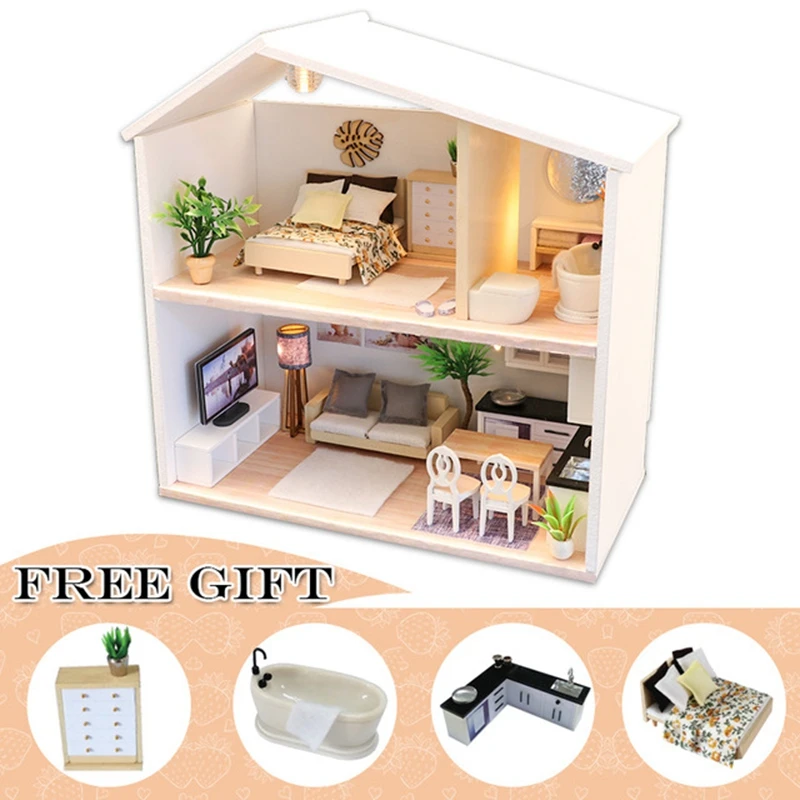 Кукольный домик сделай сам деревянный миниатюрный комплект мебели для кукол