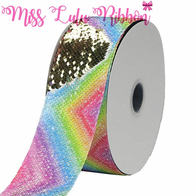 3 &quot75 мм градиентный Радужный волны точки двойной Реверсивный серебряный &amp