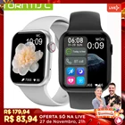 Смарт-часы DT100 plus для мужчин и женщин, Bluetooth-звонки, индивидуальные циферблаты 320*385 pk IWO W26 W46 HW22 HW12 HW16, смарт-часы с пульсометром 2021