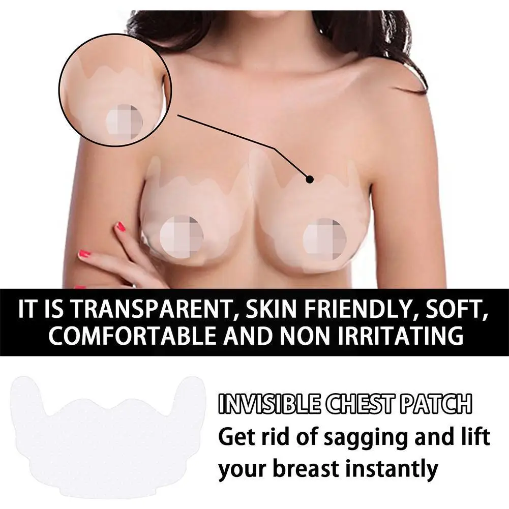 

Sexy Silicone Breast Petals Nipple Cover Stickers Invisible Bra On Stick Bra Pad Accessories Up Push Pasties 1Pair V8K9