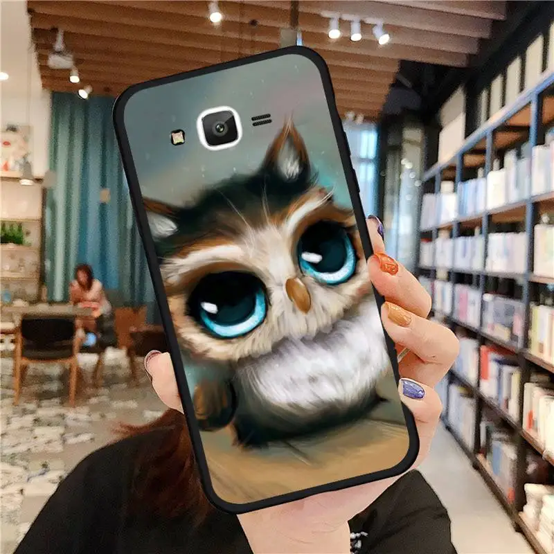 

Animal Night Owl Lovely Phone Case For Samsung Galaxy J2 J4 J5 J6 J7 J8 2016 2017 2018 Prime Pro plus Neo duo