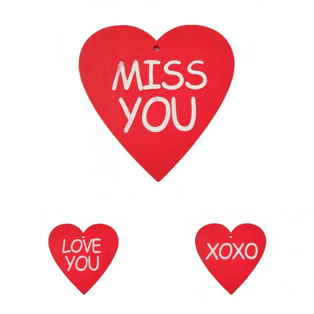 

Red 10Pcs Chic I'm Yours Sweet Love Heart Crafts Small Heart Crafts Eco-friendly for Valentine's Day