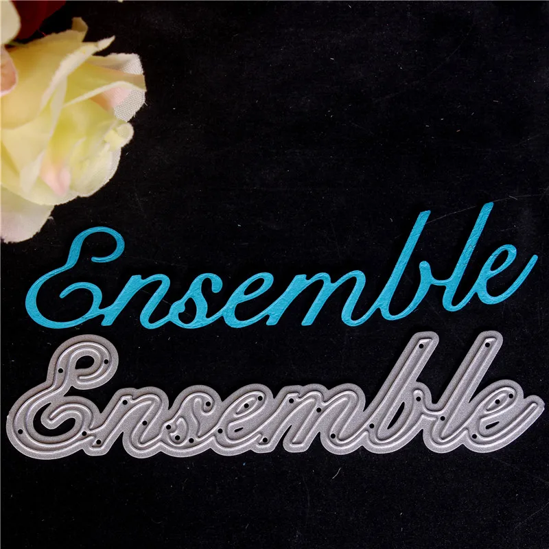 

Французский слово металлический Трафаретный вырубной Штамп для Diy Скрапбукинг высечки Новый 2018 разрезами для изготовление бумажных карточ...