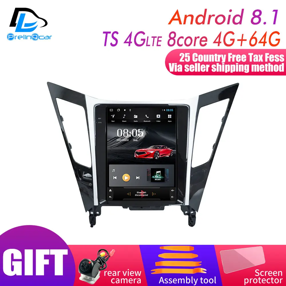 TS-4G 4G64G An8.1 Android 9,0 2G ram Автомобильный gps Мультимедиа Стерео радиоплеер для vertical Da sonata 8 поколения вертикальный плеер навигационная система - Цвет: TS-4G 4G64G An8.1