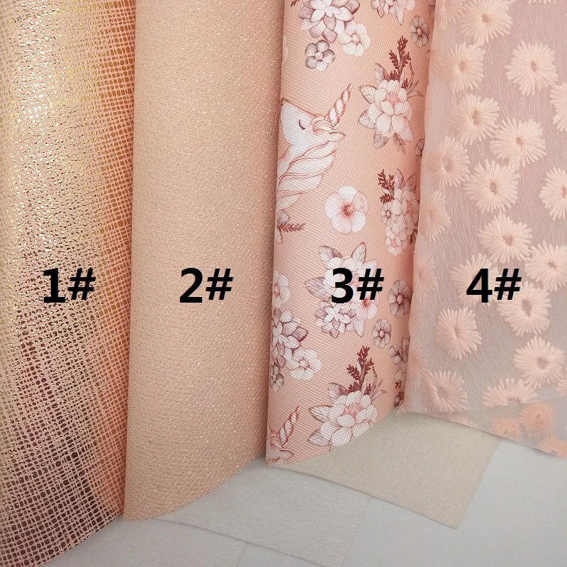 Metallic Synthetic leather Unicorn Printed Faux Fabric Sheets For Bow A4 21x29CM Twinkling Ming XM019K | Дом и сад