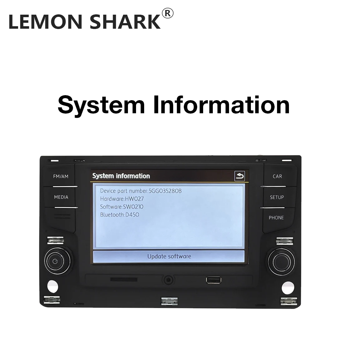 Радиоприемник LEMON SHARK MQB 6 5 дюйма автомобиль MIB Mirrorlink OPS камера заднего вида для VW