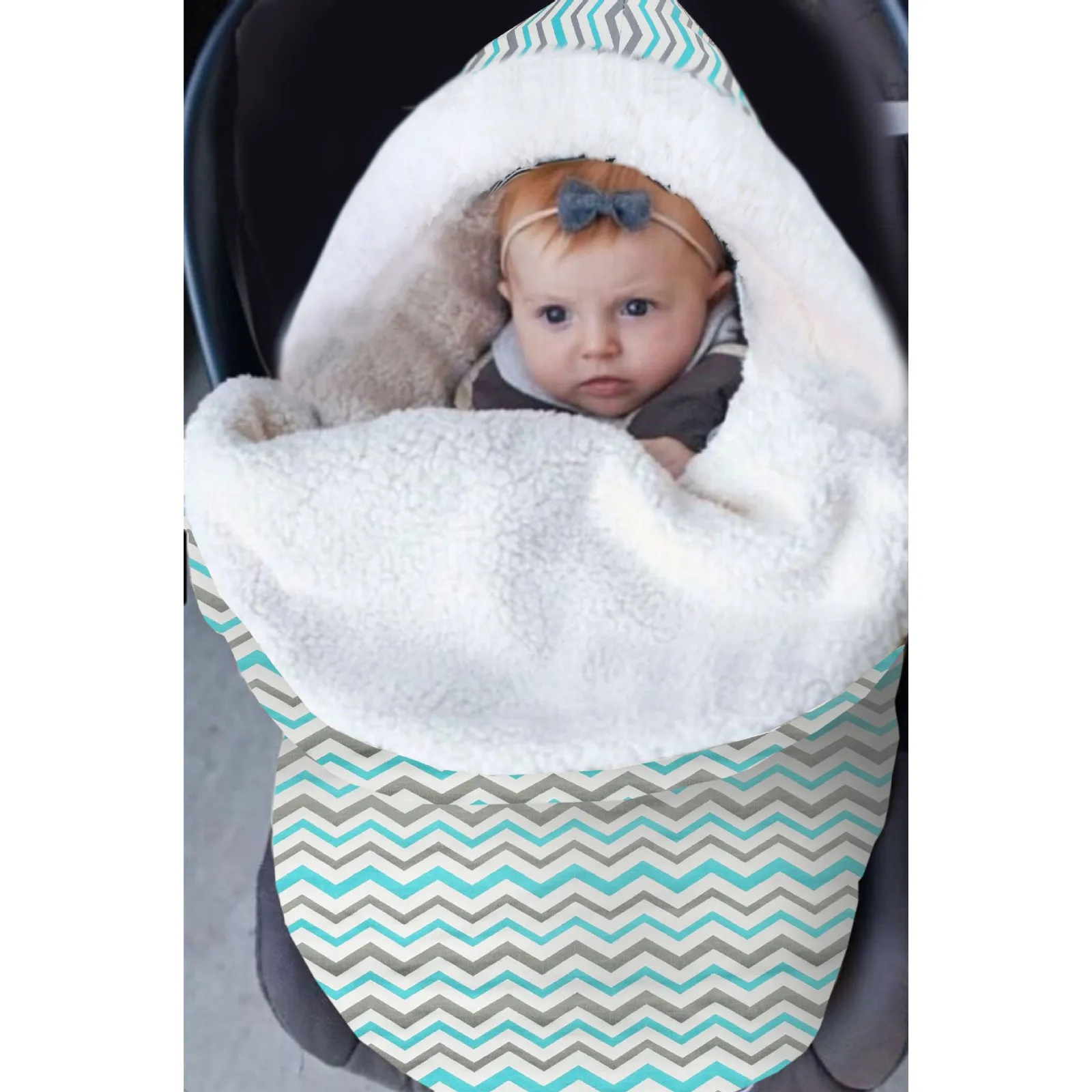 Детские одеяла для новорожденных зимний теплый полосатый флисовая Пеленка сумка