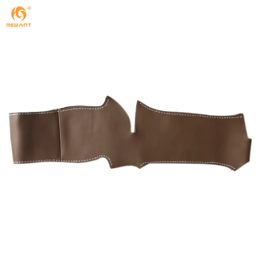 MEWANT Brown Genuine Leather Car Steering Wheel Cover for Porsche Cayenne Panamera 2010 2011 Interior Accessories Parts | Автомобили и