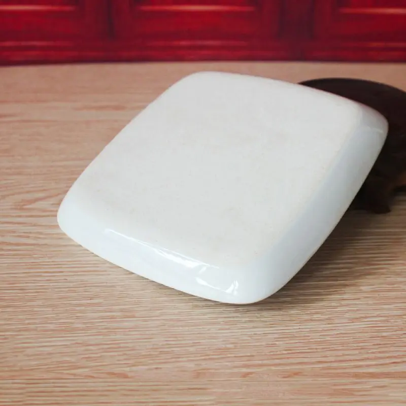 

7-Well Square White Ceramic Artist Paint Palette for Watercolor Gouache Acrylic