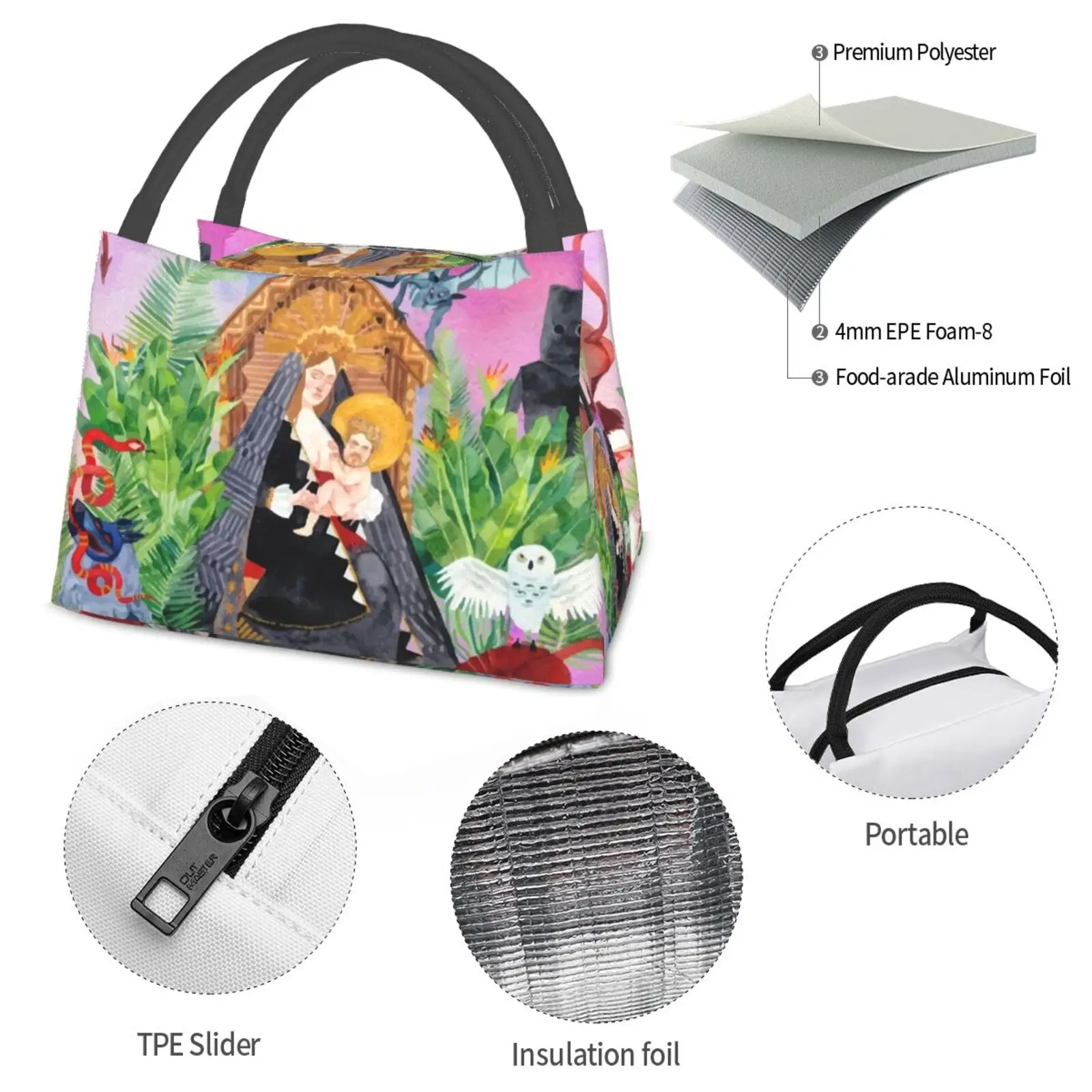 Портативная изоляционная Сумка I Love You Honeybear Full Art Fjm Father John Misty Indie