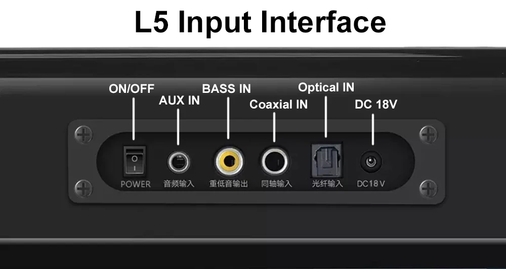 L7 L5 Bluetooth Саундбар настенный из чистого дерева динамик звуковая панель домашний