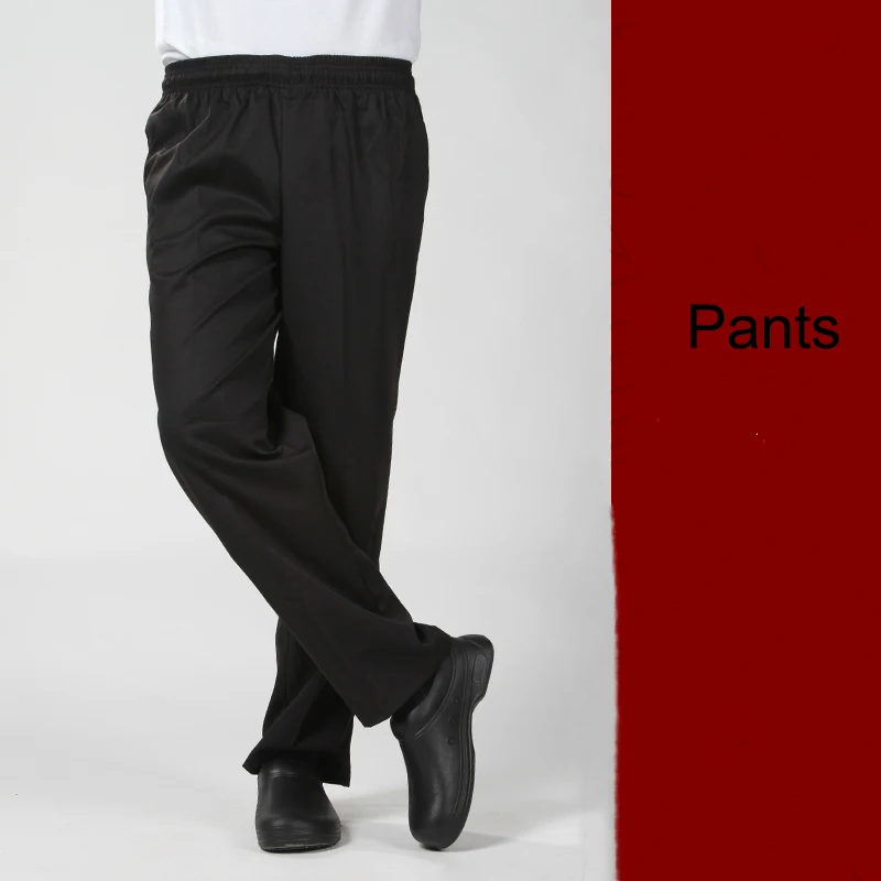 Color 6 Pants С длинным рукавом Ресторан униформа Стенд воротник шеф-повара куртка пальто кухня рабочая одежда питание повара выпечки брюки для мужчин карман одежда - Цвет: Color 6 Pants