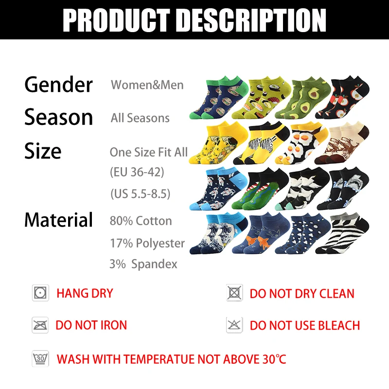 

Lot GIFT BOX Men's Funny Combed Cotton Crew Socks Mona Lisa Van Gogh Casual Dress Socks Novelty Birthday Gifts