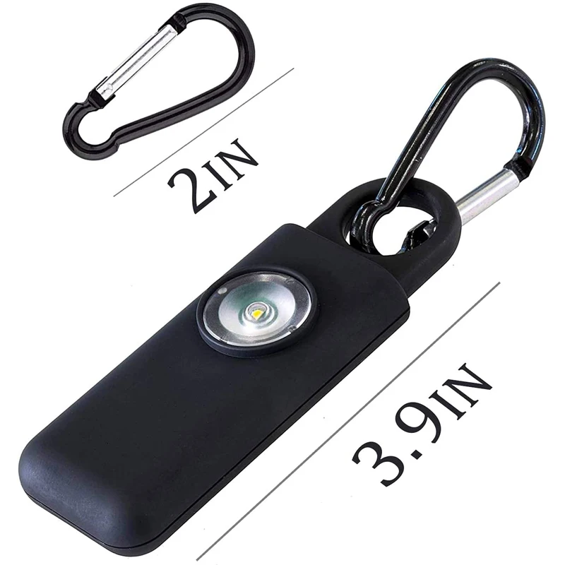 Self Defense Siren Safety Alarm for Women Keychain with 130dB SOS LED Light Personal Alarms Personal Security Keychain Alarm images - 6