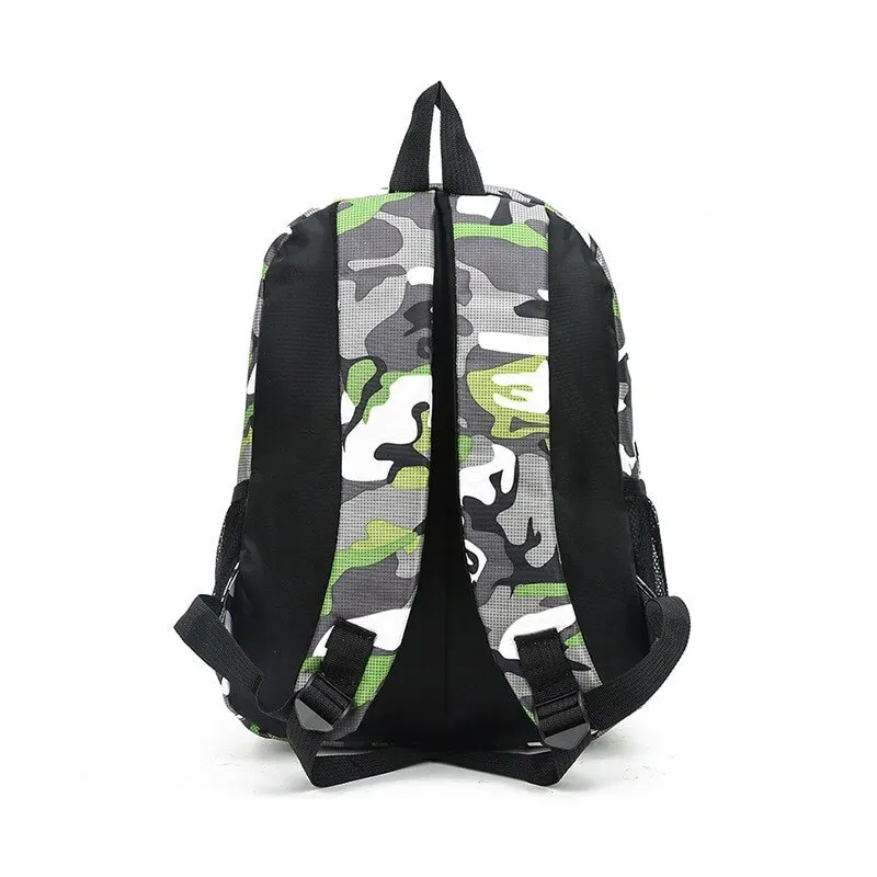 

2 Sizes Camouflage Waterproof School Bags For Girls Boys Orthopedic Children Backpack Kids Book Bag Mochila Escolar Schoolbag
