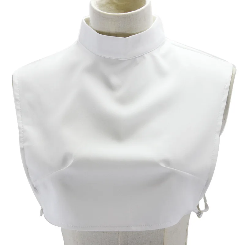 

Solid Color White Black Fake Collar Women Half Shirt Sweater False Collars Ladies Stand Detachable Collar Removable Neck Tie