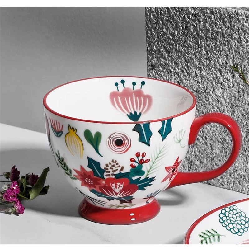 

Rare Art Painting Coffee Milks Mugs , Ceramic Coffee tea cups, Travel cups ,Bone China Tea Milk Cups Top-Grade cups and mugs