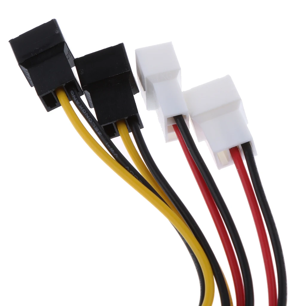 4 контактный к 3 Мужской чехол разъем питания вентилятора y сплиттер