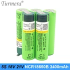 Turmera батарея 5s 18v 21v ncr18650b 3400 мАч, 18v 21v сварочный припой Аккумулятор для пылесос отвертка батареи по индивидуальному заказу