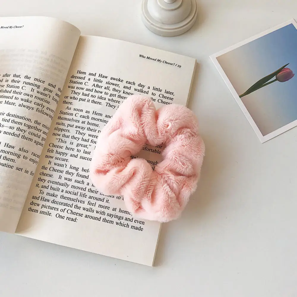 

Cute Imitation Rabbit Fur Plush Headband Sweet Elastic Hair Band Ponytail Holder Girls Hair Ring Tie Scrunchies Hair Accessories