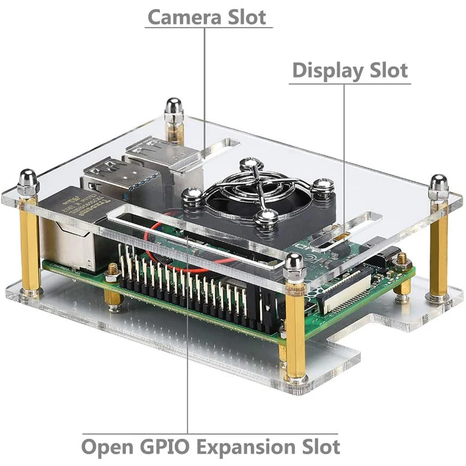 Чехол для Raspberry Pi 4 B чехол кластер с радиатором охлаждения фото + 2 Model +|Аксессуары