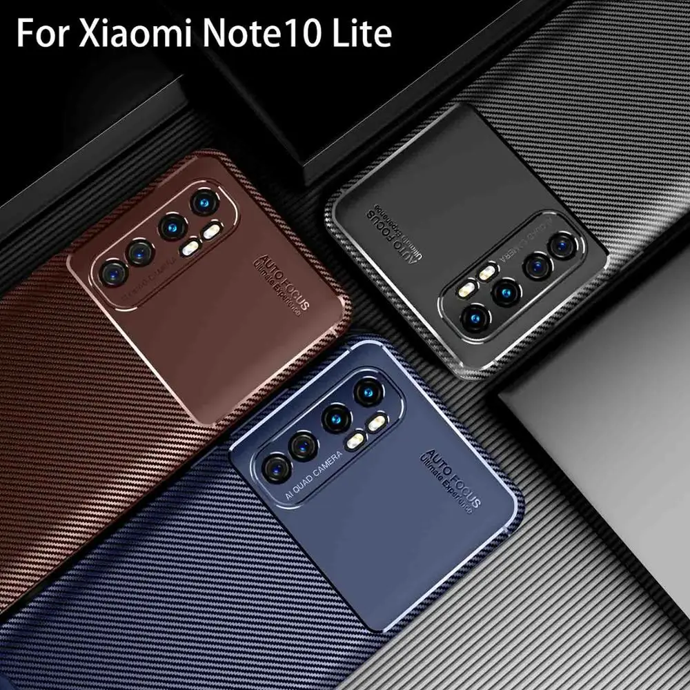 Чехол для xiaomi mi note10 lite задняя крышка xiami note 10 Lite защитные аксессуары мягкий
