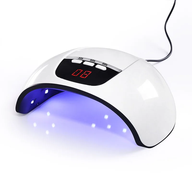 45w White USB Cable От BORN PRETTY-светодиодная УФ-лампа для ногтей для сушки всех видов Гель-лак для ногтей 72/48/36/30/24/6W для ногтей Сушилка для ногтей Маникюр нейл-арта - Цвет: 45w White USB Cable