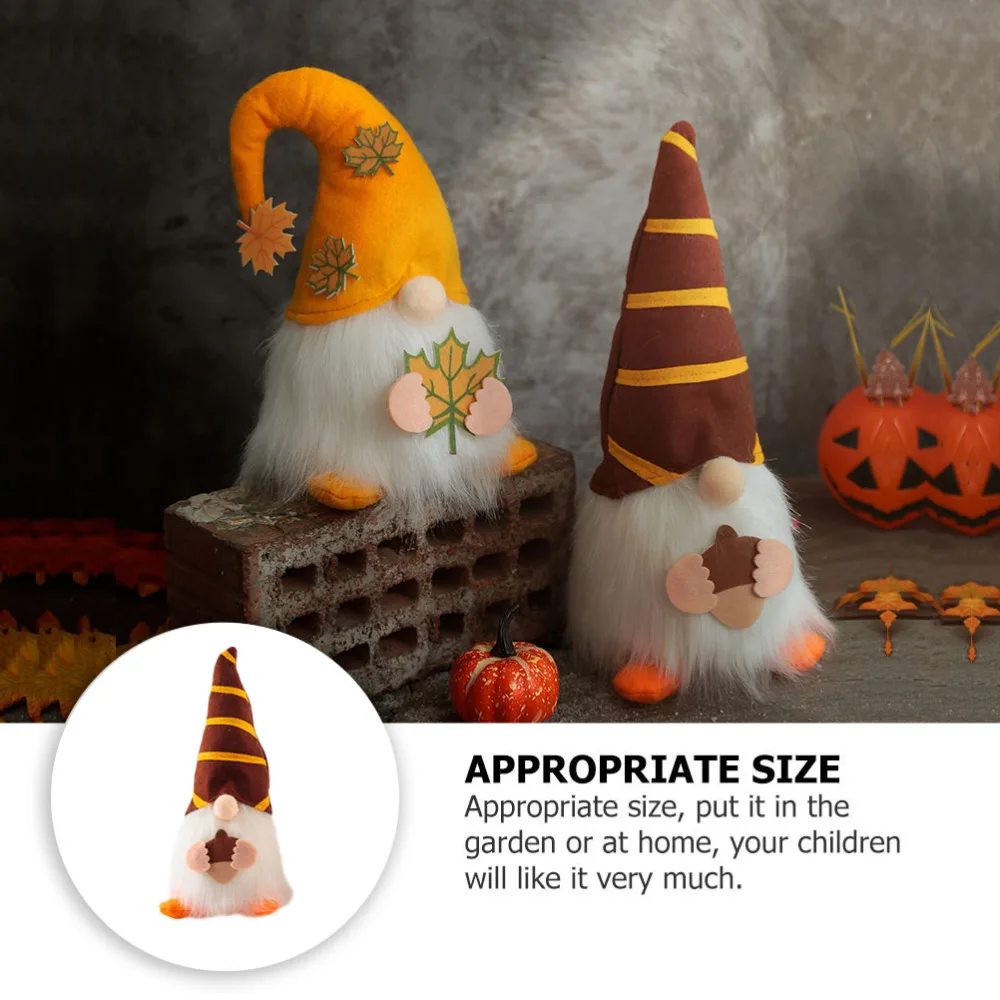 

1pc Lovely Harvest Festival Ornament Luminous Doll Decor Festival Adornment
