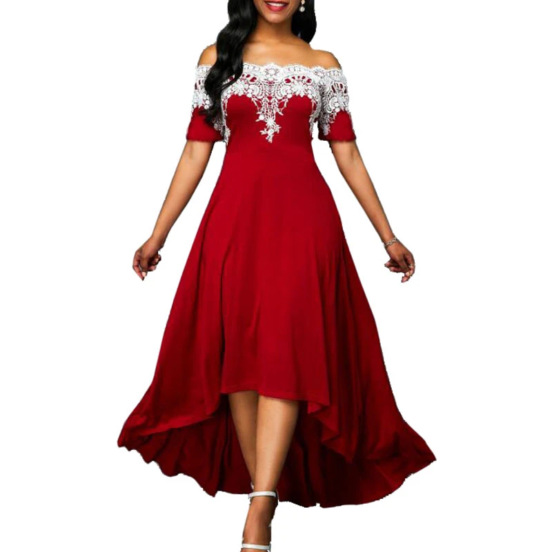 Женское кружевное платье без бретелек элегантное привлекательное длинное