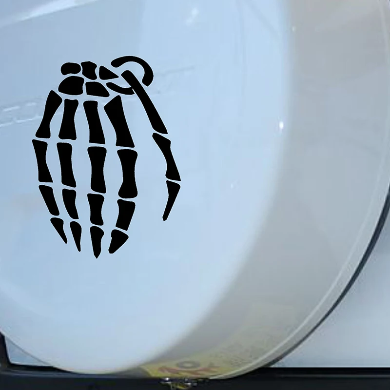 EmpireYing Death Skull Symbol Terror Finger Bone Grena de Funny Car Sticker Window Bumper Kayak Decor Vinyl Decal Gifts 8 Colors |