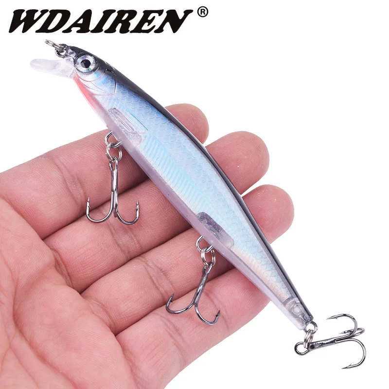 

1PCS Minnow Fishing Lure 11CM/13.5G Sinking Wobbler Artificial Hard Bait 3 Hooks Crankbait for Bass Carp Lures Fishing Tackle