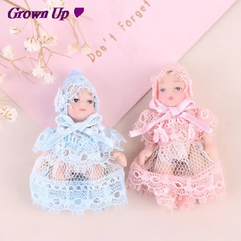 Miniature Cute 1 Pc Miniatures Doll Model Baby People Body Joints Moveable 1:12 Dollhouse | Игрушки и хобби