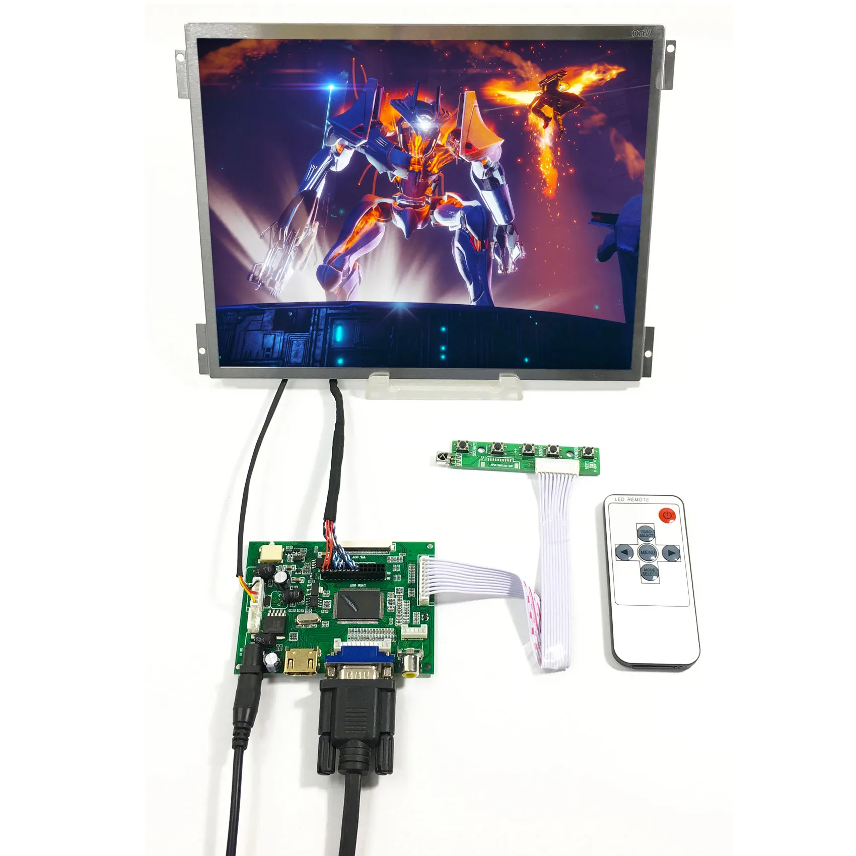 ЖК-драйвер H DMI VGA AV1 AV2 драйвер для сигнала аккорда интерфейс LVDS G104XVN01.0 50-контактный