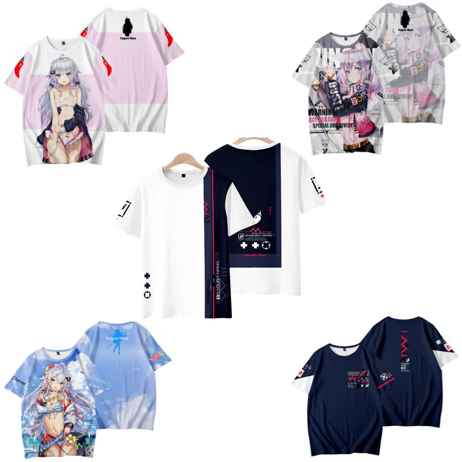 

Japan Anime Kagura Nana 3D T Shirt Women Men Summer Fashion Short Sleeve Funny Tshirt Graphic Tees Streetwear Cosplay Costume